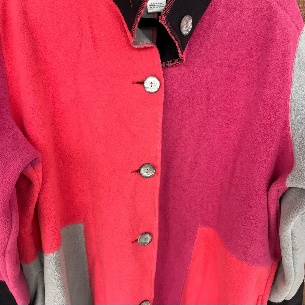 Block Patterned Light Weight Coat/Shacket. Soft F… - image 3